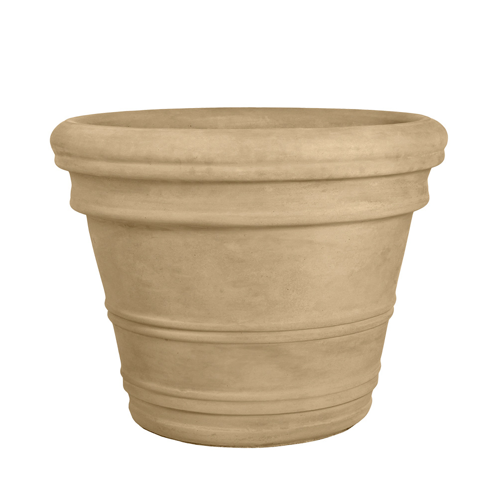 Jackson Pottery | 31 in. Double Roll Rim Pot - Natural Finish - Sandstone