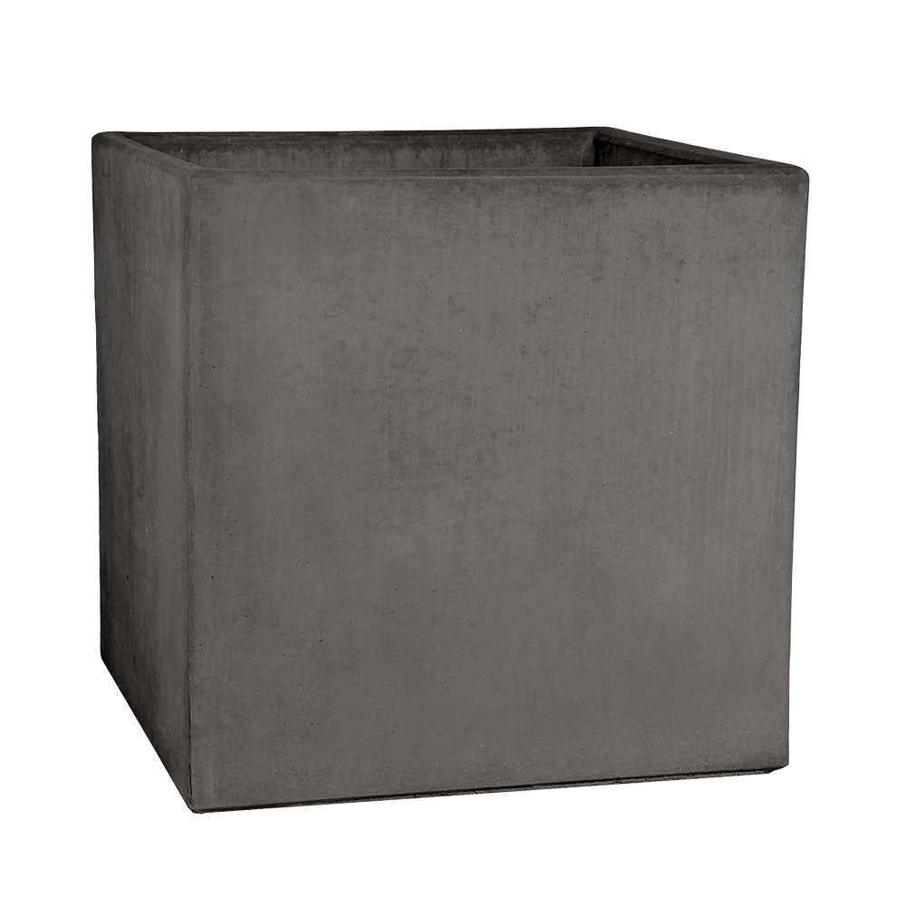 Jackson Pottery | 27 in. Cube Planter - Natural Finish - Graphite